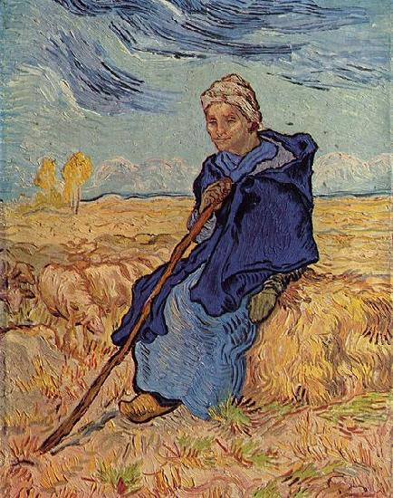 Vincent Van Gogh Die Hirtin China oil painting art